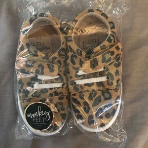BNIB Monkey Feet Low Top Sneakers Leopard